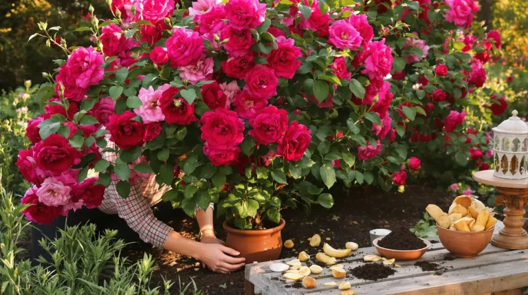Vos rosiers fleurissent sans interruption avec ces restes de cuisine méconnus et très efficaces