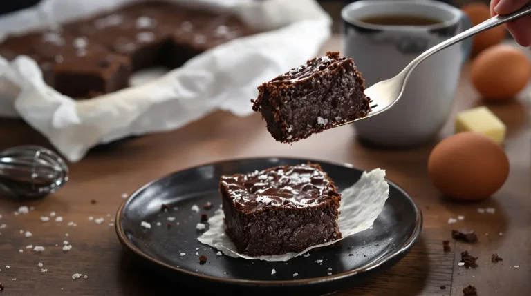 Brownie healthy express : 4 ingrédients du placard, zéro farine, chocolat intense pour un goûter d’hiver