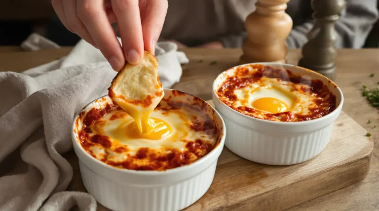 C’est le plat que je fais quand je n’ai envie de rien préparer : œufs cocotte tomate-fromage en 12 min