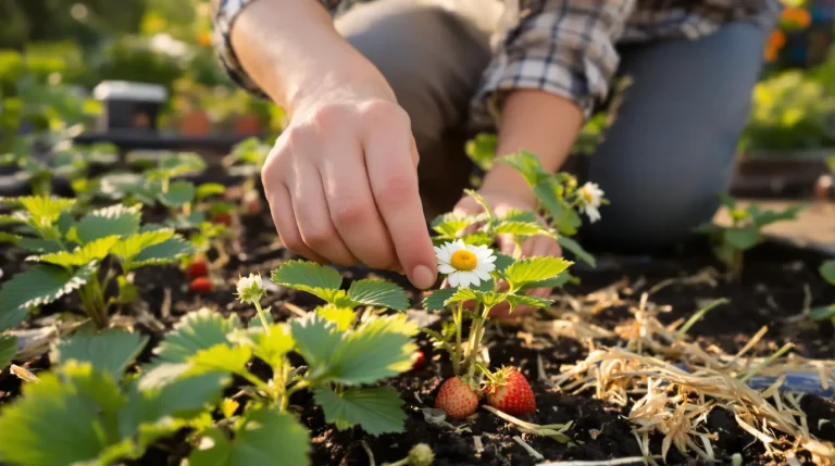 Ce geste qui fait mal au cœur est indispensable sur vos fraisiers la première année, voici pourquoi