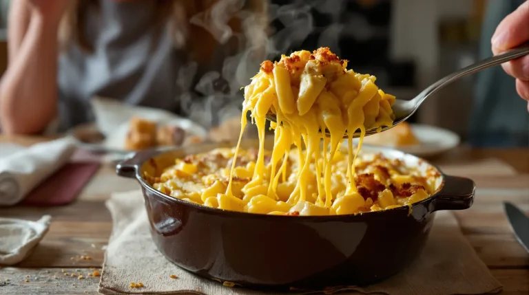 Ce gratin de pâtes au poulet et comté est si fondant que mes invités l’ont cru signé d’un traiteur