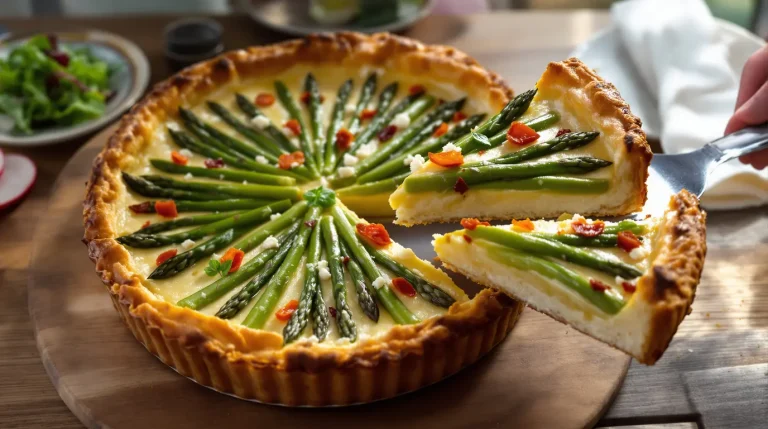 Cette tarte aux asperges devient votre recette préférée d’avril : voici pourquoi elle fait l’unanimité
