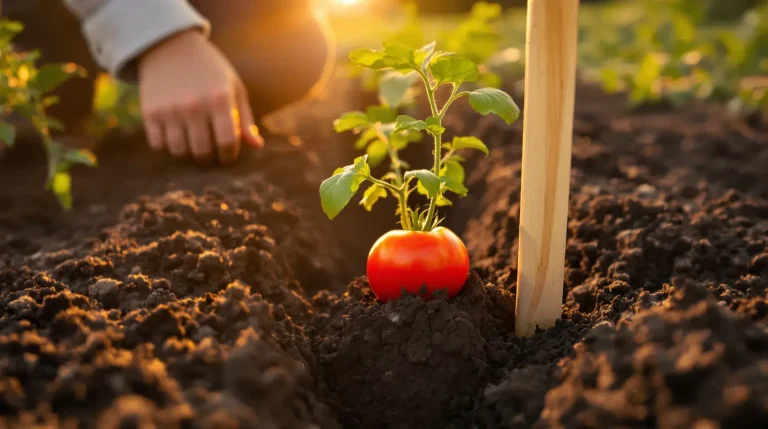 Comment planter les tomates couchées pour un enracinement plus solide, selon les maraîchers