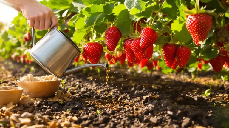 Les fraisiers donnent des fruits plus gros si on les arrose au printemps avec cet ingrédient de cuisine