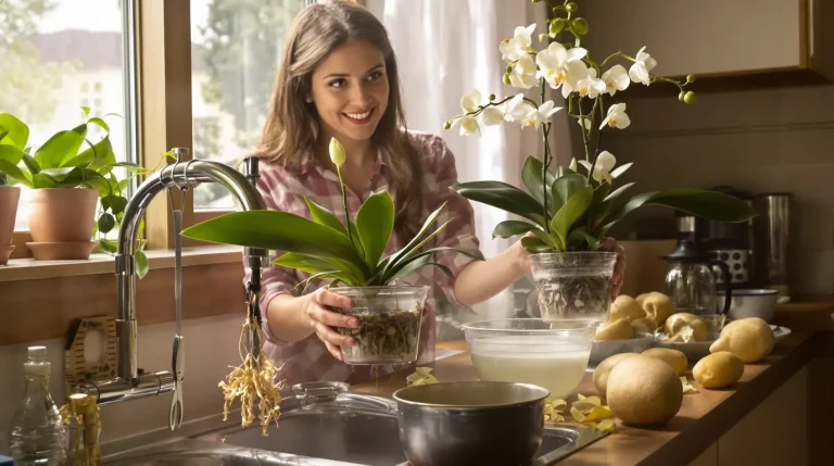Orchidée : obtenez vite une floraison spectaculaire grâce à l’astuce de la pomme de terre