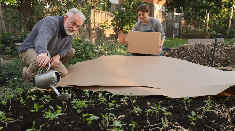 « Pose ton carton et reviens dans un mois » : mon voisin retraité m'a montré comment préparer mon potager
