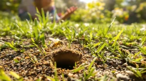 Abeilles minières : ces petits trous dans votre pelouse sont une excellente nouvelle pour le jardin
