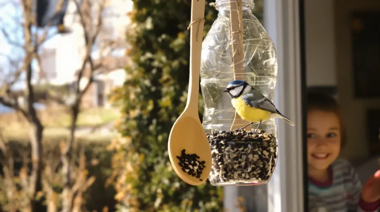 Comment une simple bouteille plastique devient une mangeoire idéale pour les oiseaux