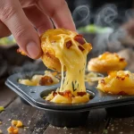J’ai mis tous les ingrédients de la raclette dans un moule : le résultat fondant et croustillant à l’apéro