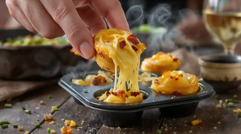 J’ai mis tous les ingrédients de la raclette dans un moule : le résultat fondant et croustillant à l’apéro