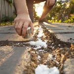 J’ai versé du sel entre mes pavés il y a 3 ans : aujourd’hui, plus rien ne pousse, voici pourquoi