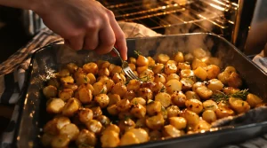 Voici comment je cuis des pommes de terre grenaille au four pour qu'elles soient bien dorées